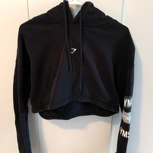 ‼️SOLD‼️ Gymshark Cropped Draw-String Hoodie
